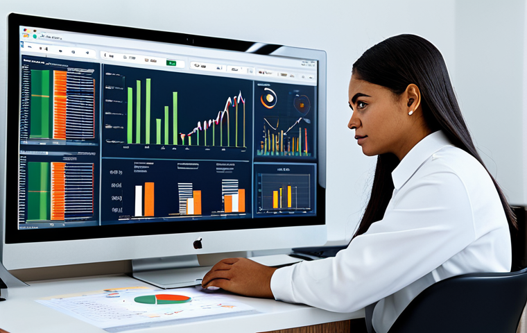 AI 자동화 업무 솔루션 - **Automated Marketing Campaign:** A marketing team collaborating in a brightly lit office. They are ...